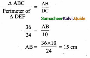 Samacheer Kalvi 10th Maths Guide Chapter 4 Geometry Additional Questions 17