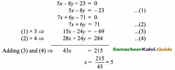Samacheer Kalvi 10th Maths Guide Chapter 5 Coordinate Geometry Additional Questions 31