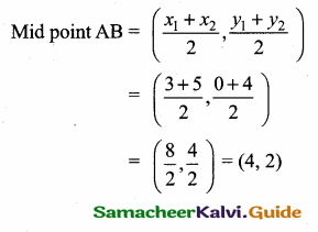 Samacheer Kalvi 10th Maths Guide Chapter 5 Coordinate Geometry Additional Questions 9