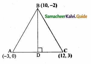 Samacheer Kalvi 10th Maths Guide Chapter 5 Coordinate Geometry Ex 5.4 3