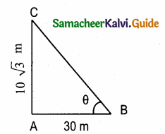 Samacheer Kalvi 10th Maths Guide Chapter 6 Trigonometry Ex 6.2 1
