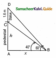 Samacheer Kalvi 10th Maths Guide Chapter 6 Trigonometry Ex 6.2 4