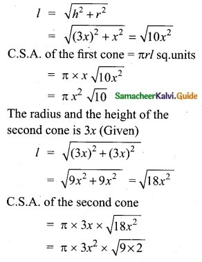 Samacheer Kalvi 10th Maths Guide Chapter 7 Mensuration Ex 7.1 Q7