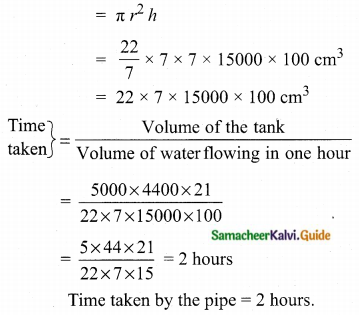 Samacheer Kalvi 10th Maths Guide Chapter 7 Mensuration Ex 7.4 Q2