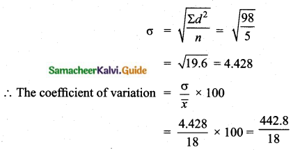 Samacheer Kalvi 10th Maths Guide Chapter 8 Statistics and Probability Additional Questions SAQ 10.1