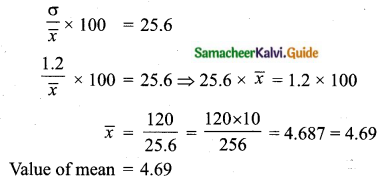Samacheer Kalvi 10th Maths Guide Chapter 8 Statistics and Probability Ex 8.2 Q2