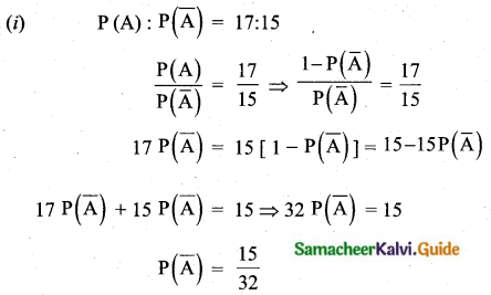Samacheer Kalvi 10th Maths Guide Chapter 8 Statistics and Probability Ex 8.3 Q3