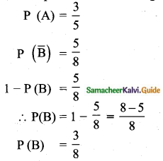 Samacheer Kalvi 10th Maths Guide Chapter 8 Statistics and Probability Ex 8.4 Q10