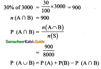 Samacheer Kalvi 10th Maths Guide Chapter 8 Statistics and Probability Ex 8.4 Q11