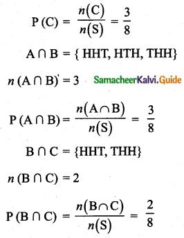 Samacheer Kalvi 10th Maths Guide Chapter 8 Statistics and Probability Ex 8.4 Q12