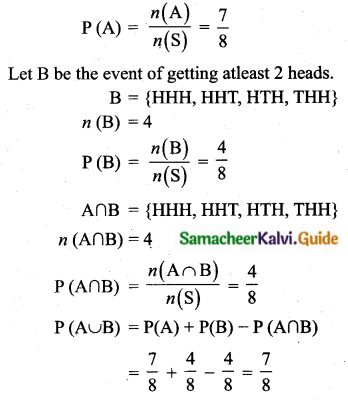 Samacheer Kalvi 10th Maths Guide Chapter 8 Statistics and Probability Ex 8.4 Q9