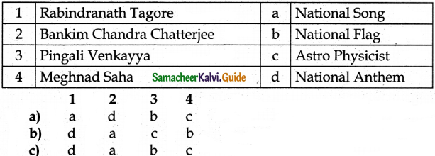 Samacheer Kalvi 6th Social Science Guide Civics Term 2 Chapter 1 National Symbols