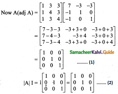 Samacheer Kalvi 11th Business Maths Guide Chapter 1 Matrices and Determinants Ex 1.2 Q2.1