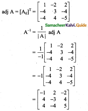 Samacheer Kalvi 11th Business Maths Guide Chapter 1 Matrices and Determinants Ex 1.2 Q6.1