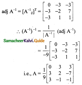 Samacheer Kalvi 11th Business Maths Guide Chapter 1 Matrices and Determinants Ex 1.2 Q7.1