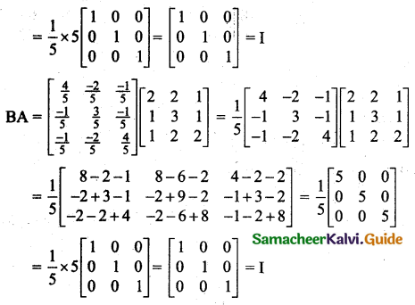 Samacheer Kalvi 11th Business Maths Guide Chapter 1 Matrices and Determinants Ex 1.2 Q8.1