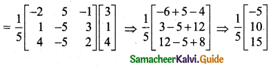 Samacheer Kalvi 11th Business Maths Guide Chapter 1 Matrices and Determinants Ex 1.3 Q2.6