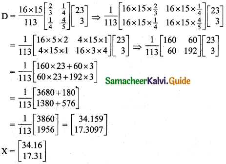 Samacheer Kalvi 11th Business Maths Guide Chapter 1 Matrices and Determinants Ex 1.4 Q6.4