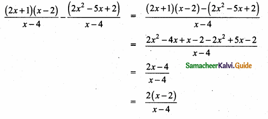 Samacheer Kalvi 10th Maths Guide Chapter 3 Algebra Ex 3.6 2