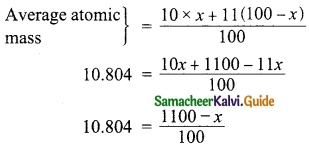 Samacheer Kalvi 10th Science Guide Chapter 7 Atoms and Molecules 12