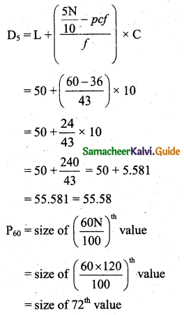 Samacheer Kalvi 11th Business Maths Guide Chapter 8 Descriptive Statistics and Probability Ex 8.1 Q3.6