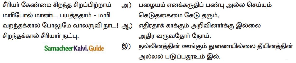 Samacheer Kalvi 12th Tamil Guide Chapter Chapter 6.7 திருக்குறள் 3