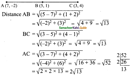 Samacheer Kalvi 9th Maths Guide Chapter 5 Coordinate Geometry Ex 5.2 5