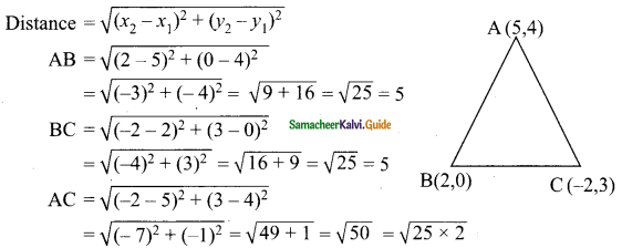 Samacheer Kalvi 9th Maths Guide Chapter 5 Coordinate Geometry Ex 5.2 7