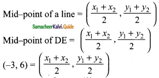 Samacheer Kalvi 9th Maths Guide Chapter 5 Coordinate Geometry Ex 5.3 9