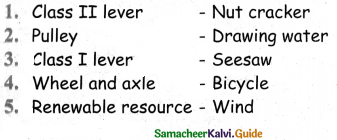 Samacheer Kalvi 4th Science Guide Term 1 Chapter 3 work and energy 8