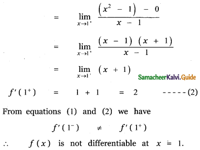 Samacheer Kalvi 11th Maths Guide Chapter 10 Differentiability and Methods of Differentiation Ex 10.1 17