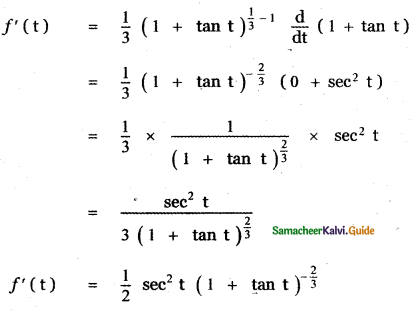 Samacheer Kalvi 11th Maths Guide Chapter 10 Differentiability and Methods of Differentiation Ex 10.3 4