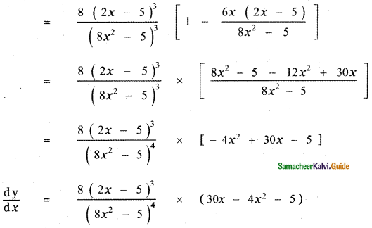 Samacheer Kalvi 11th Maths Guide Chapter 10 Differentiability and Methods of Differentiation Ex 10.3 6