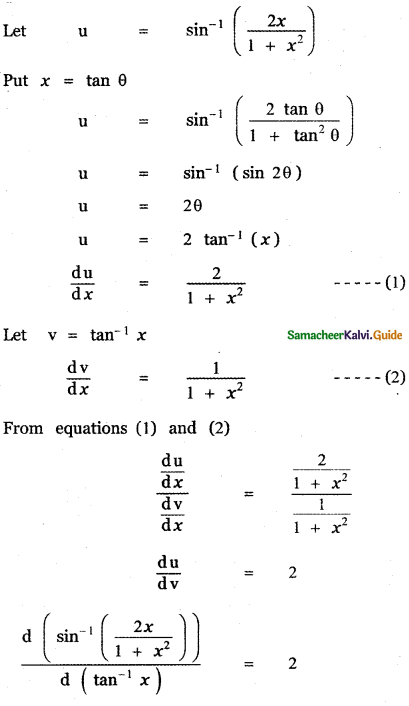 Samacheer Kalvi 11th Maths Guide Chapter 10 Differentiability and Methods of Differentiation Ex 10.4 26