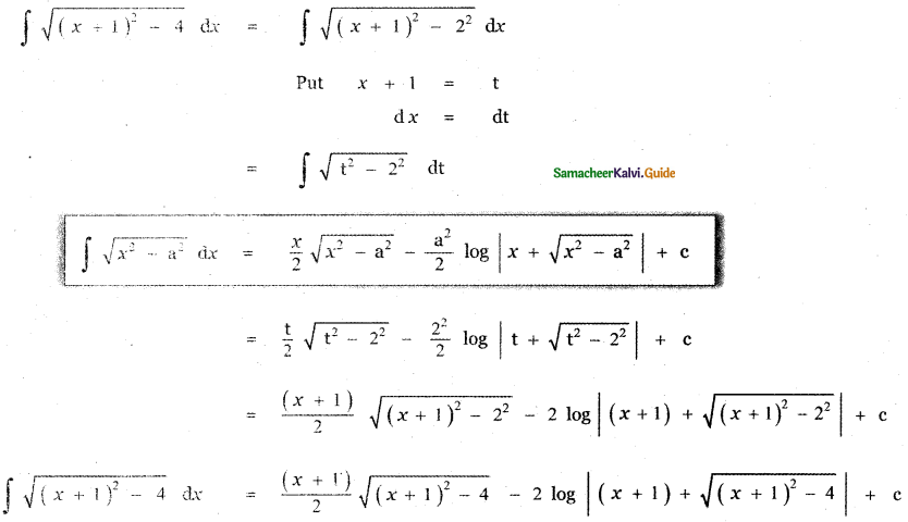 Samacheer Kalvi 11th Maths Guide Chapter 11 Integral Calculus Ex 11.12 9