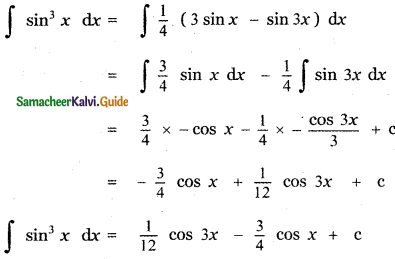 Samacheer Kalvi 11th Maths Guide Chapter 11 Integral Calculus Ex 11.13 13