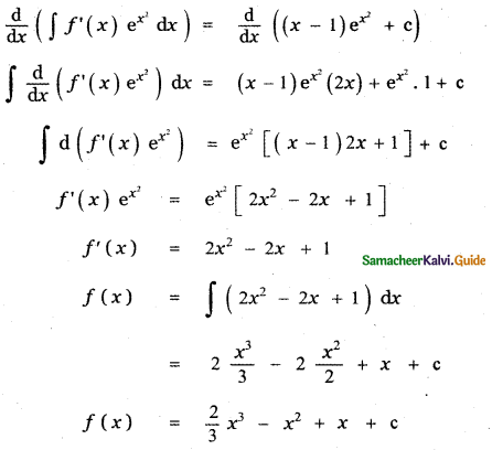 Samacheer Kalvi 11th Maths Guide Chapter 11 Integral Calculus Ex 11.13 2