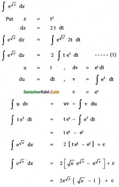 Samacheer Kalvi 11th Maths Guide Chapter 11 Integral Calculus Ex 11.13 77