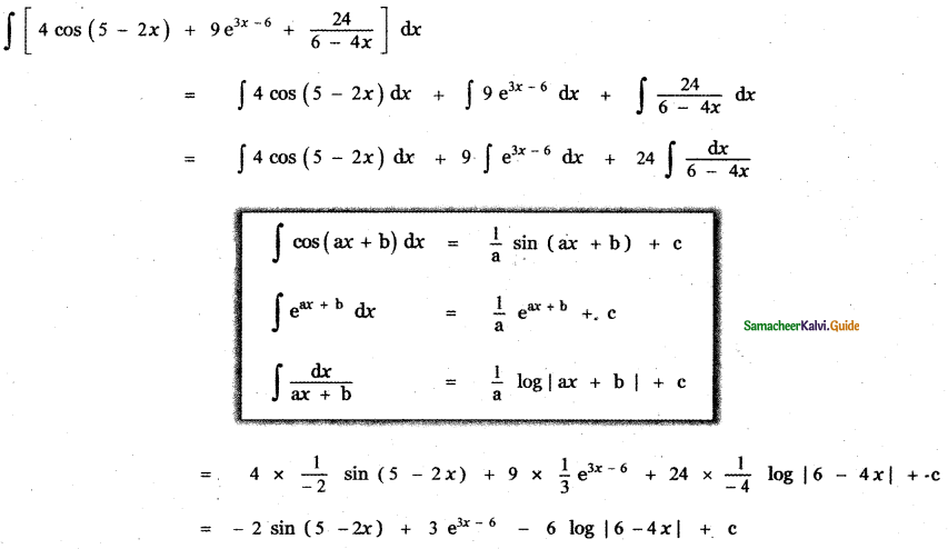 Samacheer Kalvi 11th Maths Guide Chapter 11 Integral Calculus Ex 11.3 3