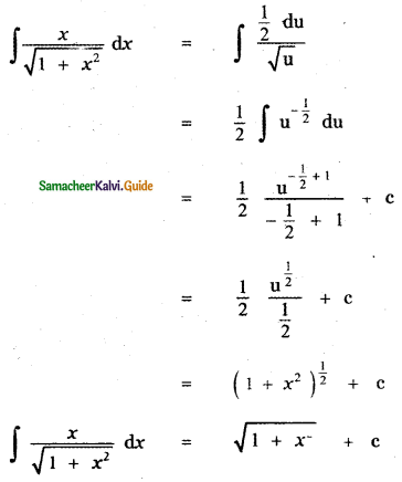 Samacheer Kalvi 11th Maths Guide Chapter 11 Integral Calculus Ex 11.6 1