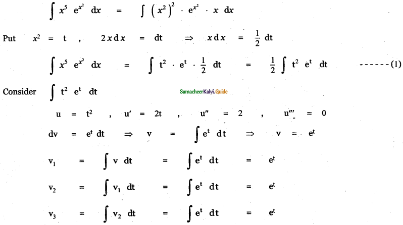 Samacheer Kalvi 11th Maths Guide Chapter 11 Integral Calculus Ex 11.7 14