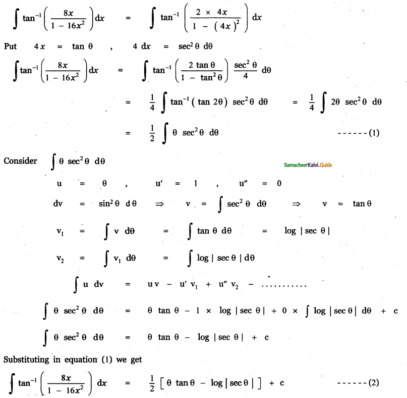 Samacheer Kalvi 11th Maths Guide Chapter 11 Integral Calculus Ex 11.7 17