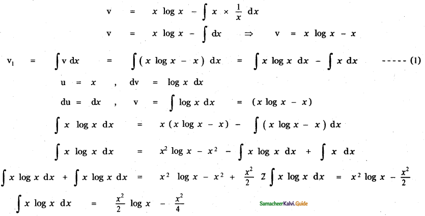Samacheer Kalvi 11th Maths Guide Chapter 11 Integral Calculus Ex 11.7 7