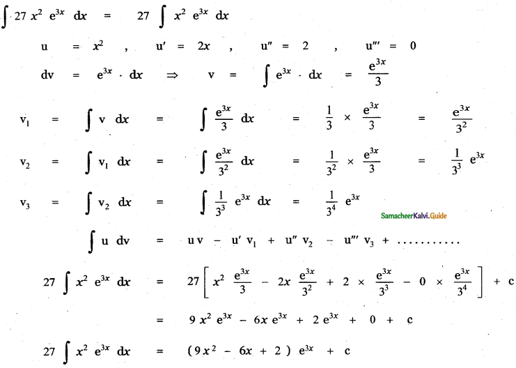 Samacheer Kalvi 11th Maths Guide Chapter 11 Integral Calculus Ex 11.7 9
