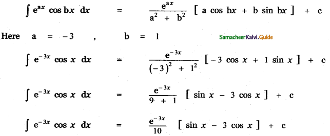 Samacheer Kalvi 11th Maths Guide Chapter 11 Integral Calculus Ex 11.8 7