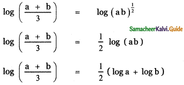 Samacheer Kalvi 11th Maths Guide Chapter 2 Basic Algebra Ex 2.12 5
