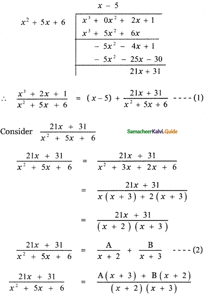 Samacheer Kalvi 11th Maths Guide Chapter 2 Basic Algebra Ex 2.9 17