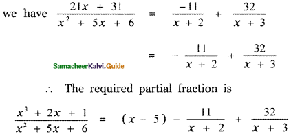 Samacheer Kalvi 11th Maths Guide Chapter 2 Basic Algebra Ex 2.9 18