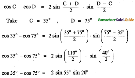 Samacheer Kalvi 11th Maths Guide Chapter 3 Trigonometry Ex 3.6 4