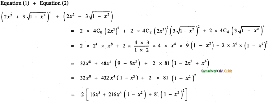 Samacheer Kalvi 11th Maths Guide Chapter 5 Binomial Theorem, Sequences and Series Ex 5.1 3